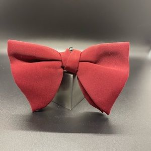 Burgundy Vintage Butterfly Bow Tie